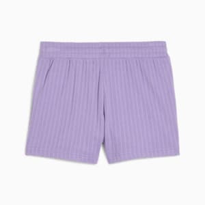 WARDROBE ESSENTIALS Women's 4" Pointelle Shorts, Lavender Alert, extralarge